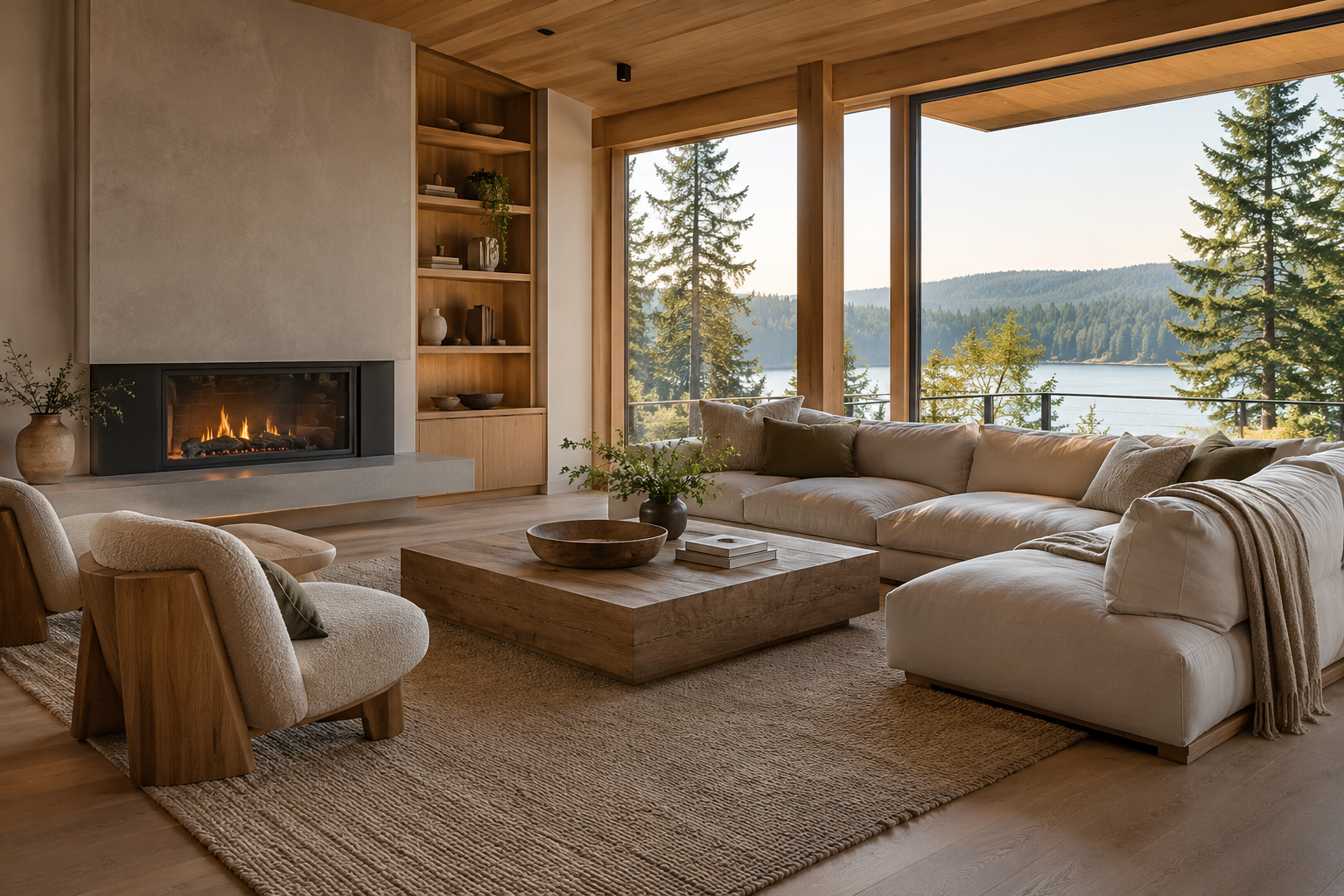 Bright, thoughtfully finished home interior